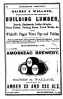 Haines & Wallace, building lumber // Amoskeag Brewery - 1864 Advertising