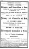 Attorneys - Parker & Johnson, Isaac W. Smith, John T. Moore - 1864 Advertising