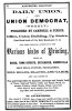 Daily Union and Union Democrat, published by Campbell and Pierce - 1864 Advertising