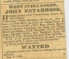 1831 newspaper - Concord NH advertizing of West India Goods
